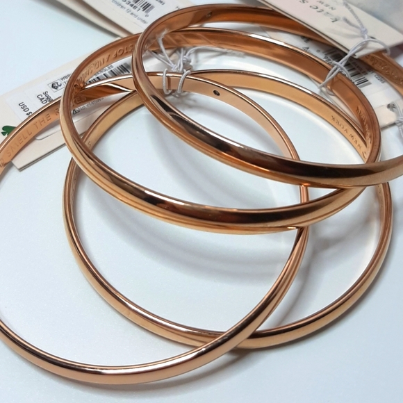 NWT Kate Spade Rose Gold Bangle - Picture 2 of 4